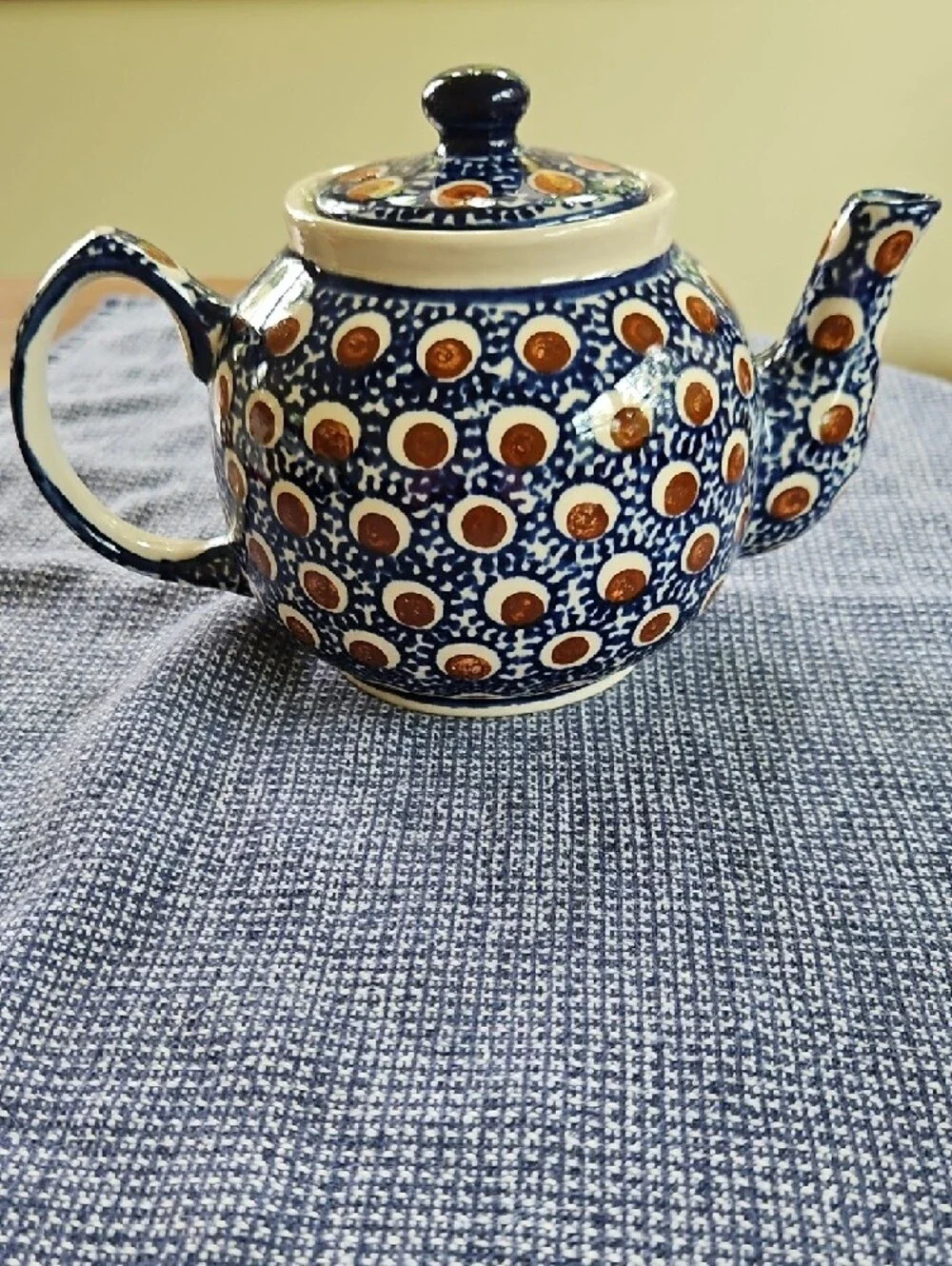 Polish Pottery Round Teapot